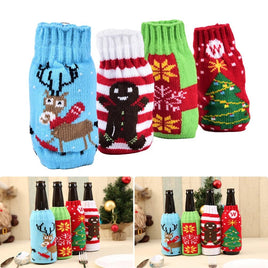Wine bottle sets candy gift bags Beer Bottle Cover Cap Clothes Kitchen - Lusy Store