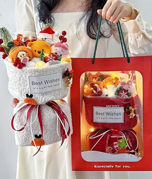 Winnie the pooh flower bouquet plush bouquet cute plush girl gift - Lusy Store LLC