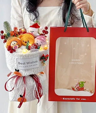 Winnie the pooh flower bouquet plush bouquet cute plush girl gift - Lusy Store LLC