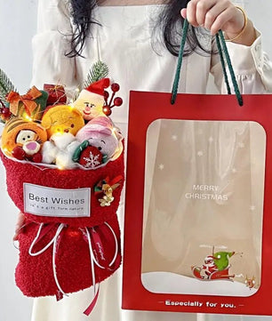 Winnie the pooh flower bouquet plush bouquet cute plush girl gift - Lusy Store LLC