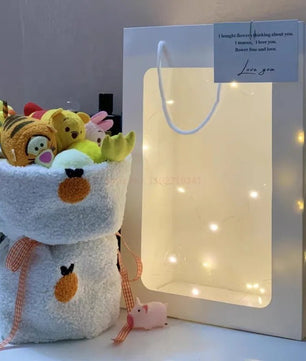 Winnie the pooh flower bouquet plush bouquet cute plush girl gift - Lusy Store LLC