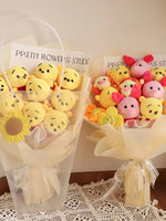 Winnie the pooh flower bouquet pop jumping tiger cute soft doll creative gift - Lusy Store LLC