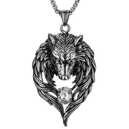 Wolf Stainless Steel Necklace - Lusy Store