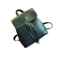 Women Backpack Leather School Bags Teenagers Girls - Lusy Store