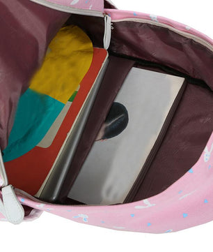 Women Cartoon Print Rucksack Style Sequin Travel Satchel For Teenage Girls - Lusy Store