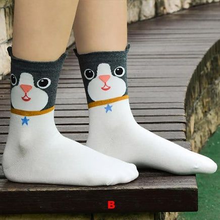Women Cute Socks Ladies Causal Lovely Little Animal Bear - Lusy Store