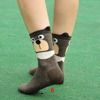 Women Cute Socks Ladies Causal Lovely Little Animal Bear - Lusy Store