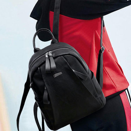 Women PU Leather Fashion Women Girl Leather Backpack - Lusy Store