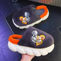 Women Slippers Warm Shoes Plush Lining Cotton Couple Platform High Top - Lusy Store LLC