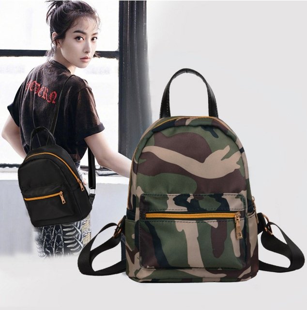 Women Teenage Girls Backpack Boys Solid Zipper - Lusy Store