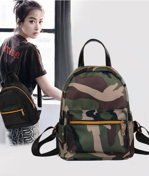 Women Teenage Girls Backpack Boys Solid Zipper - Lusy Store