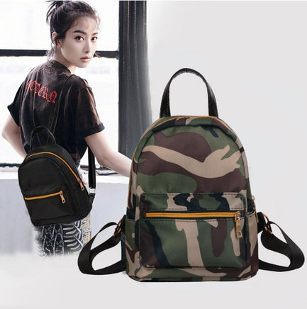 Women Teenage Girls Backpack Boys Solid Zipper - Lusy Store