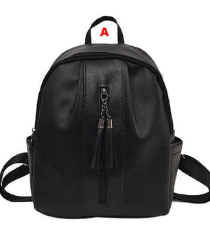 Women's Backpack Travel Zipper Tassel - Lusy Store