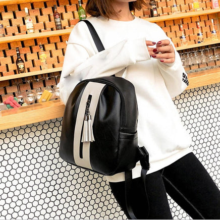 Women's Backpack Travel Zipper Tassel - Lusy Store