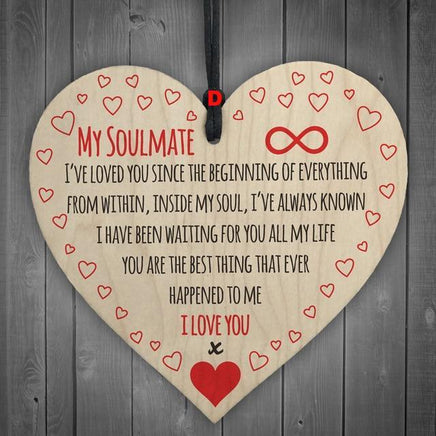 Wooden Hanging Board Thanksgiving Mum Wood Heart Plaque Sign Friendship Decoration - Lusy Store