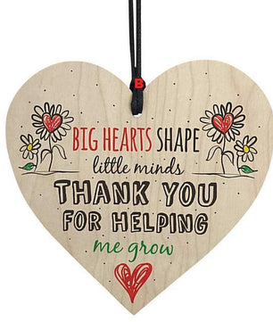 Wooden Hanging Gift Plaque Pendant Family Friendship Love Sign Wine Tags Decor Teacher - Lusy Store