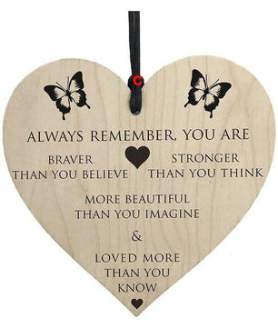 Wooden Hanging Gift Plaque Pendant Family Friendship Love Sign Wine Tags Decor Teacher - Lusy Store
