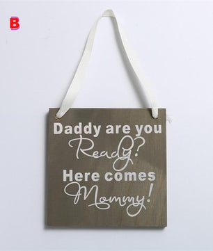 Wooden Hanging Plaque Board Mother&Father's Day Holiday - Lusy Store