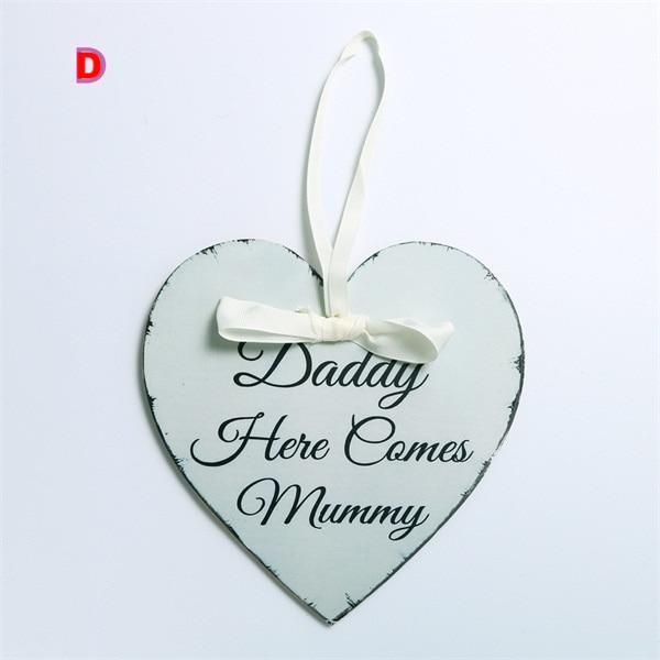 Wooden Hanging Plaque Board Mother&Father's Day Holiday - Lusy Store