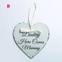 Wooden Hanging Plaque Board Mother&Father's Day Holiday - Lusy Store