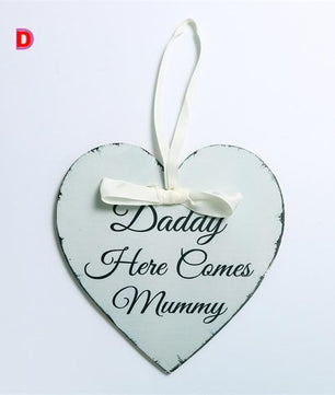 Wooden Hanging Plaque Board Mother&Father's Day Holiday - Lusy Store