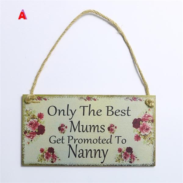 Wooden Hanging Plaque Board Mother&Father's Day Holiday - Lusy Store
