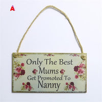 Wooden Hanging Plaque Board Mother&Father's Day Holiday - Lusy Store