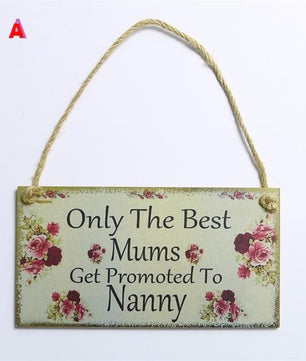 Wooden Hanging Plaque Board Mother&Father's Day Holiday - Lusy Store