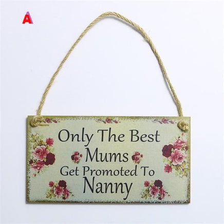 Wooden Hanging Plaque Board Mother&Father's Day Holiday - Lusy Store