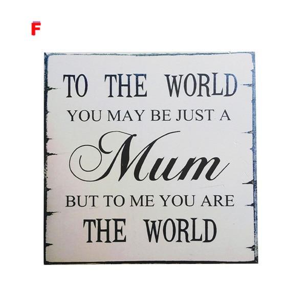 Wooden Hanging Plaque Board Mother&Father's Day Holiday - Lusy Store