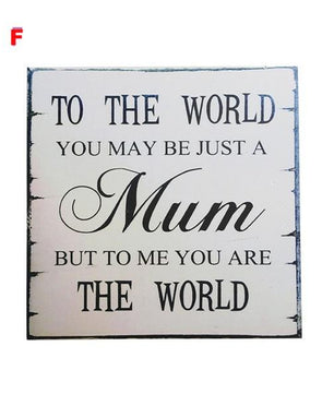 Wooden Hanging Plaque Board Mother&Father's Day Holiday - Lusy Store