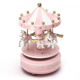 Wooden Music Box Toy Child Baby Game Home Decor Carousel horse - Lusy Store