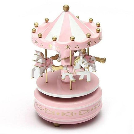 Wooden Music Box Toy Child Baby Game Home Decor Carousel horse - Lusy Store