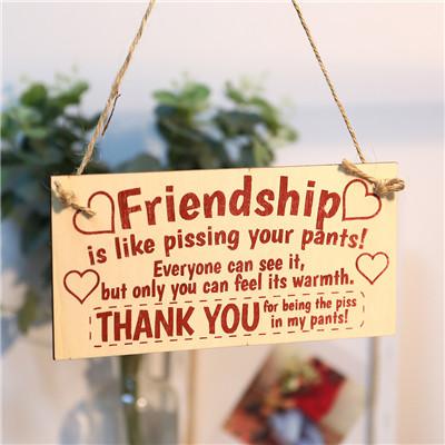 Wooden plaque Sign Board Best Friend Friendship Gift - Lusy Store