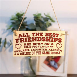 Wooden plaque Sign Board Best Friend Friendship Gift - Lusy Store