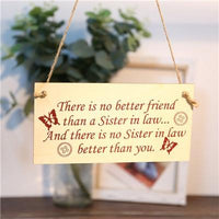 Wooden plaque Sign Board Best Friend Friendship Gift - Lusy Store