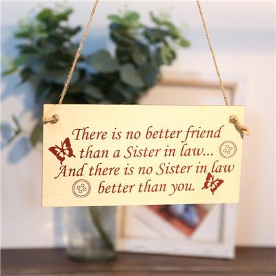 Wooden plaque Sign Board Best Friend Friendship Gift - Lusy Store