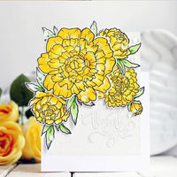 Words Flowers Dies Thank You So Much Blossom Metal Cutting Dies with Stamps DIY Decorative - Lusy Store