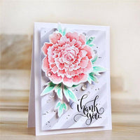 Words Flowers Dies Thank You So Much Blossom Metal Cutting Dies with Stamps DIY Decorative - Lusy Store