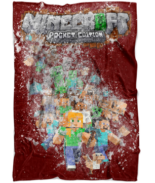 Minecraft Fleece Blanket Graphitum Brown Blanket - Lusy Store