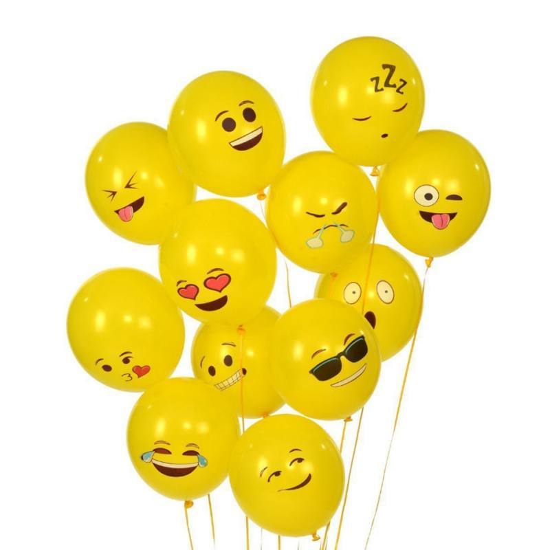 Yellow Smiley Balloon Emoji Face Expression Birthday Party - Lusy Store