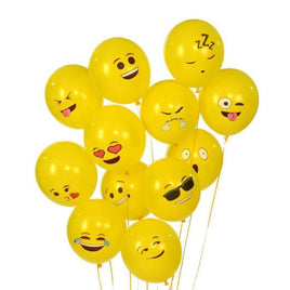 Yellow Smiley Balloon Emoji Face Expression Birthday Party - Lusy Store