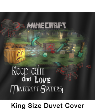 Minecraft bedding funny minecraft spider kids bedroom sets - Lusy Store